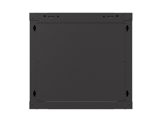 Lanberg rack cabinet 19" wall-mount 9U/540x350 (flat pack) with glass door black