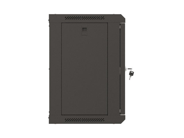 Lanberg rack cabinet 19" wall-mount 9U/540x350 (flat pack) with glass door black