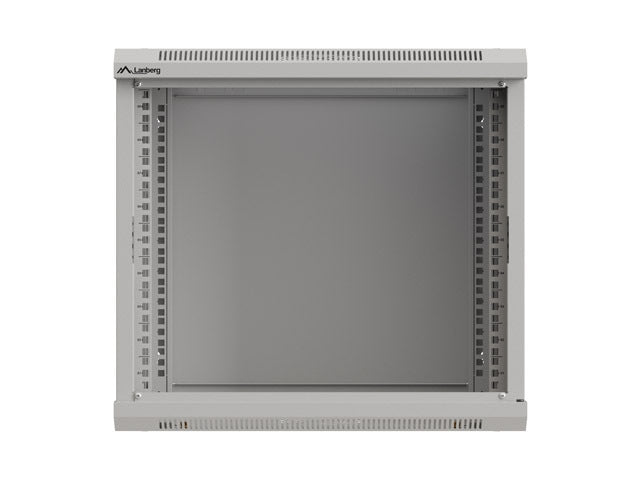 Lanberg rack cabinet 19" wall-mount 9U/540x350 (flat pack) with glass door grey