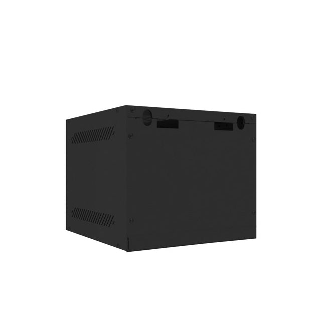 Lanberg rack cabinet 10" wall-mount 4U / 280x310 for self-assembly (flat pack) with metal door, black