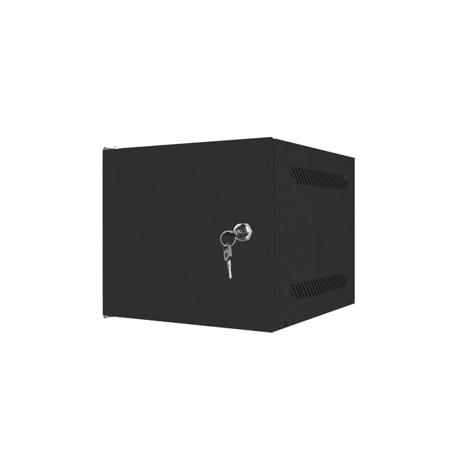 Lanberg rack cabinet 10" wall-mount 4U / 280x310 for self-assembly (flat pack) with metal door, black