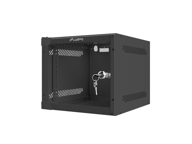 Lanberg rack cabinet 10" wall-mount 4U / 280x310 for self-assembly (flat pack), black