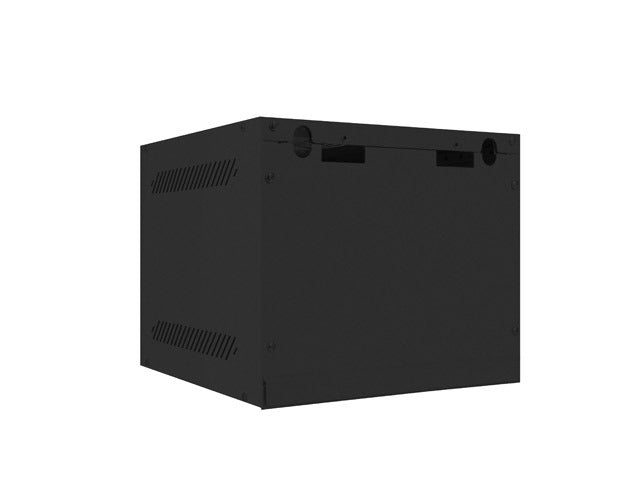 Lanberg rack cabinet 10" wall-mount 6U / 280x310 for self-assembly with metal door (flat pack), black