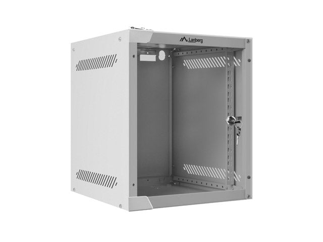 Lanberg rack cabinet 10" wall-mount 6U / 280x310 for self-assembly (flat pack), grey