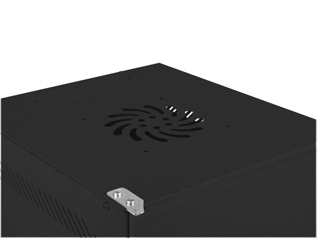 Lanberg rack cabinet 10" wall-mount 9U / 280x310 self-assembly flat pack with metal door, black