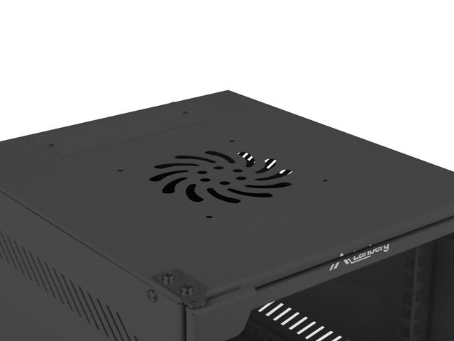 Lanberg rack cabinet 10" wall-mount 9U / 280x310 for self-assembly (flat pack), black