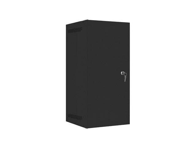 Lanberg rack cabinet 10" wall-mount 12U/280x310 for self-assembly with metal door black (flat pack)
