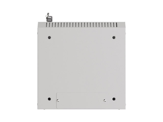 Lanberg rack cabinet 10" wall-mount 6U/300x300 (flat pack) with glass door grey
