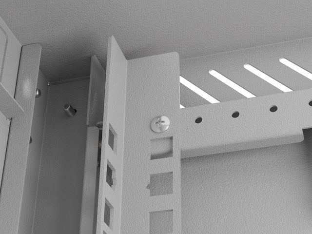 Lanberg rack cabinet 10" wall-mount 6U/300x300 (flat pack) with glass door grey