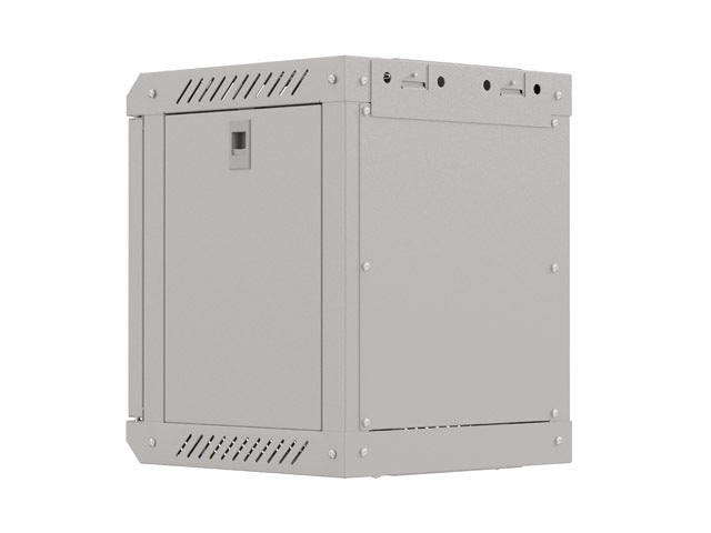 Lanberg rack cabinet 10" wall-mount 6U/300x300 (flat pack) with glass door grey
