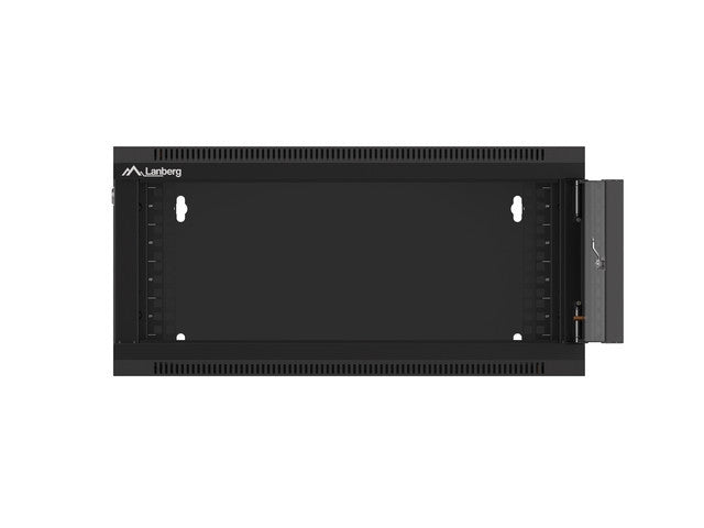 Lanberg rack cabinet 19" wall-mounted 4U 600 fast assembly (flat pack) black