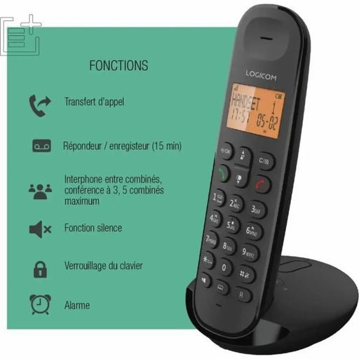Landline Telephone Logicom DECT ILOA 155T SOLO Black - Електроника Телефони и таблети<<<Компютри|