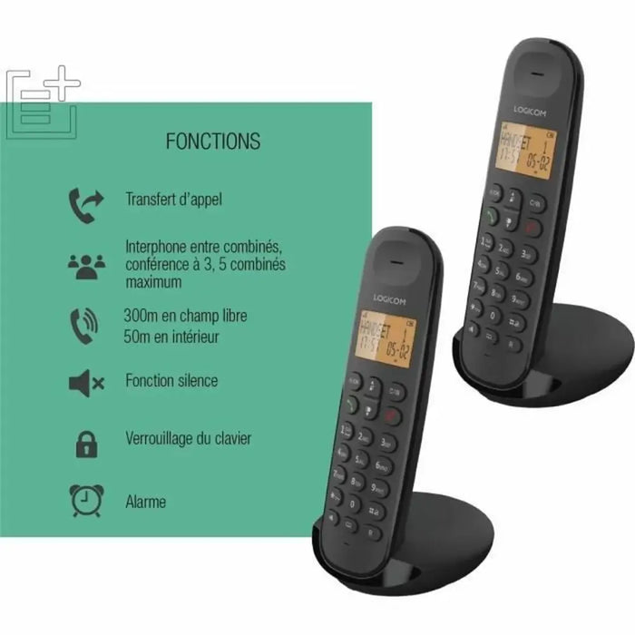 Landline Telephone Logicom DECT ILOA 250 DUO Black - Електроника Телефони и таблети<<<Компютри|