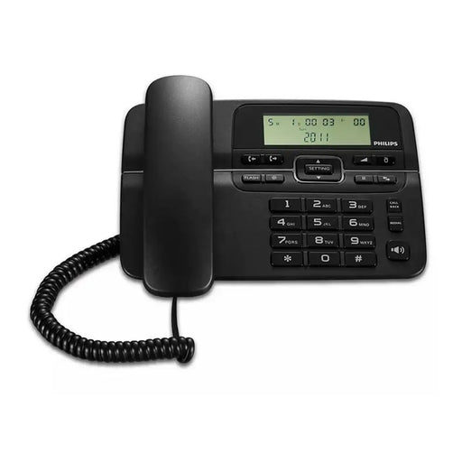 Landline Telephone Philips Black - Електроника Телефони и таблети<<<Компютри| Електроника<<<BigBuy&&&Стационарни и IP