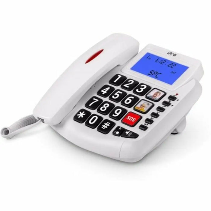 Landline Telephone SPC 3296B White - Електроника Телефони и таблети<<<Компютри| Електроника<<<BigBuy&&&Стационарни и IP