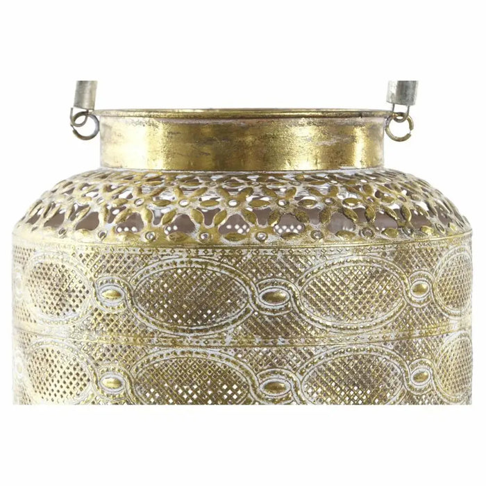 Lantern DKD Home Decor 26,5 x 26,5 x 22 cm Aged finish Crystal Golden Metal Arab - Декорация и Осветление<<<Дом