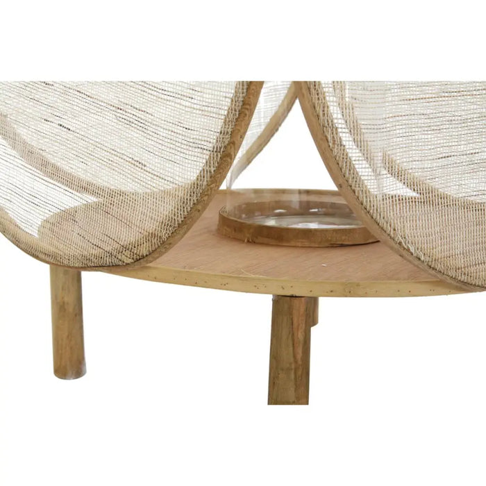 Lantern DKD Home Decor Crystal Natural Brown Bamboo Oriental 42 x 42 x 55 cm - Декорация и Осветление<<<Дом