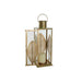 Lantern DKD Home Decor Golden Metal 16,5 x 16,5 x 50 cm Leaf of a plant - Декорация и Осветление<<<Дом