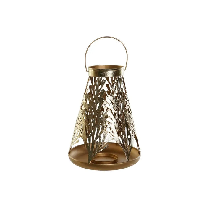 Lantern DKD Home Decor Golden Metal 25 x 25 x 42 cm - Декорация и Осветление<<<Дом Градина<<<BigBuy&&&Свещи и