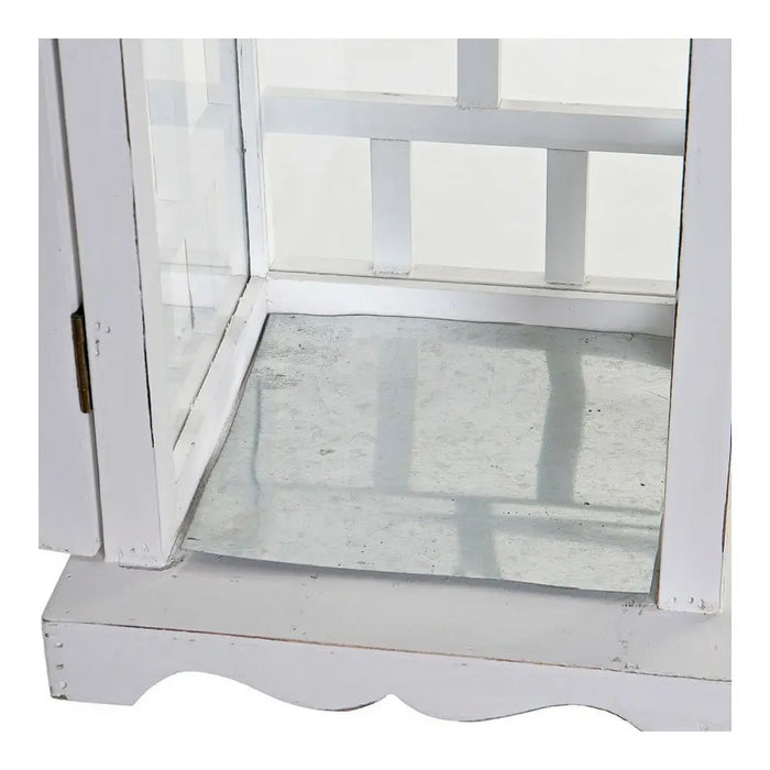 Lantern DKD Home Decor White Crystal Pinewood (22.5 x 22.5 x 47 cm) - Декорация и Осветление<<<Дом