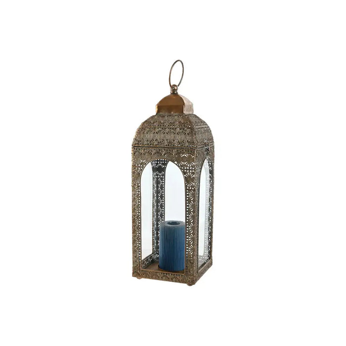 Lantern Home ESPRIT Golden Metal Crystal Arab Stripped 20 X 20 X 56 cm (2 Pieces) - Декорация и Осветление<<<Дом