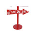 Lantern Home ESPRIT Red Metal 54,5 x 22 x 154 cm - Лампи<<<Декорация и Осветление<<<Дом Градина<<<BigBuy
