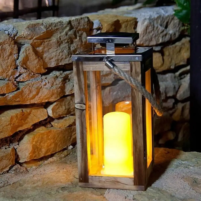 Lantern Lumisky Oaky Wood - Декорация и Осветление<<<Дом Градина<<<BigBuy&&&Свещи и Свещници<<<Декорация и