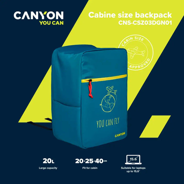 Laptop Bag CANYON CNS-CSZ03DGN01 15.6’’ Backpack - Чанти<<<Периферия<<<Компютри и периферия<<<TechMart