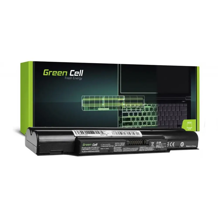 Laptop battery GREEN CELL FUJITSU AH532/AH512/AH502/A532 FPCBP331 FMVNBP213 10.8V 4400mAh - Батерии за