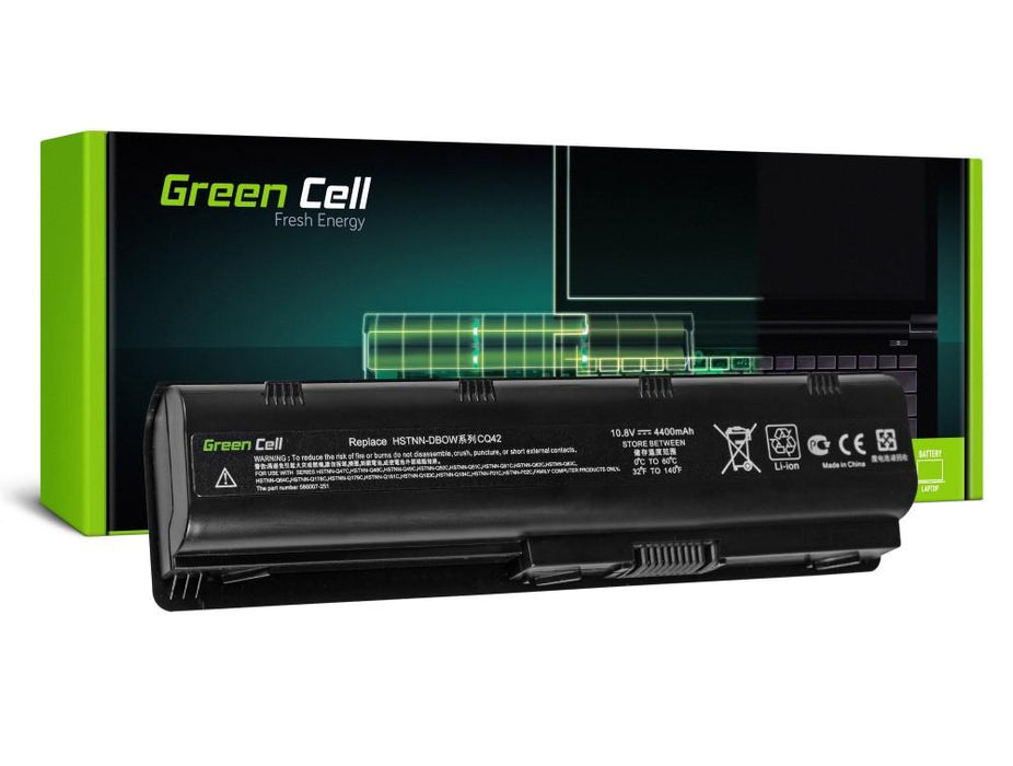 Laptop battery GREEN CELL HP G32/G42/G62/G72 Presario CQ31/CQ42 CB0W / DB0W 10.8V 4400mAh Black - Батерии за