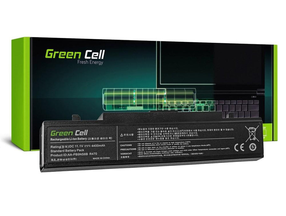 Laptop battery GREEN CELL Samsung PB9NC6B Q318 R710 PB9NC6B 11.1V 4400mAh - Батерии за лаптопи<<<Батерии и зарядни