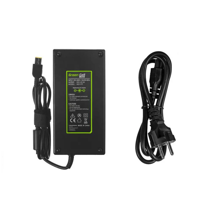 Laptop power supply GREEN CELL PRO Charger / AC Adapter 20V 8.5A 170W for Lenovo Legion 5-15 15ARH05 15IMH05 17IMH05