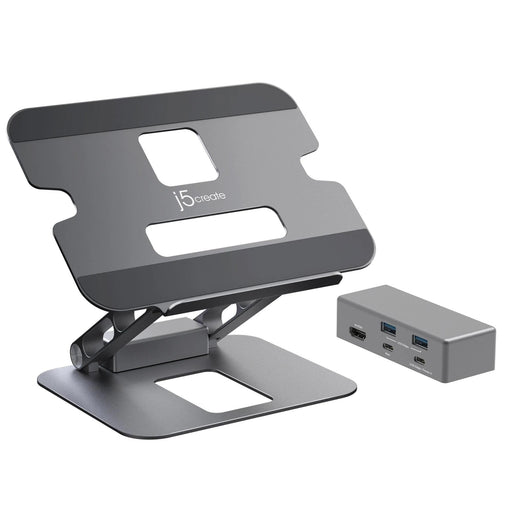 Laptop stand with docking station j5create JTS327 up to 16’’ USB-C 4K - Аксесоари за лаптопи/таблети<<<Лаптопи таблети