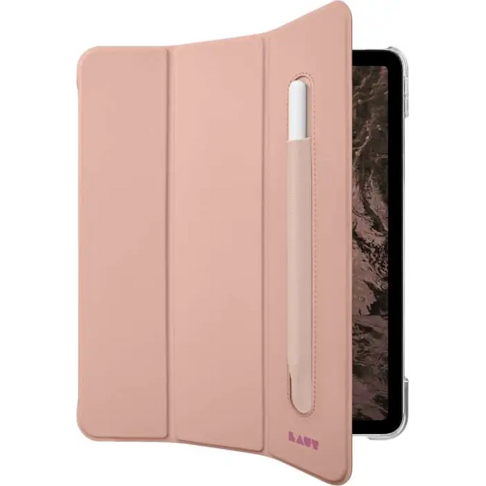 LAUT Huex Folio - protective case with holder for Apple Pencil for iPad Pro 12.9’’ 4/5/6G (rose) - Cell phone cases