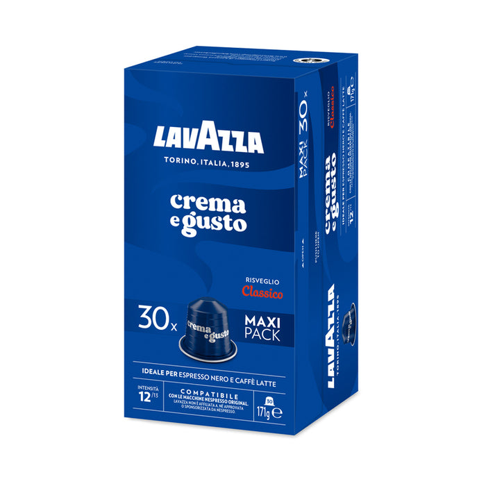COFFEE CAPSULES NES ALU 30 LAVAZZA CREMA E GUSTO MAXI