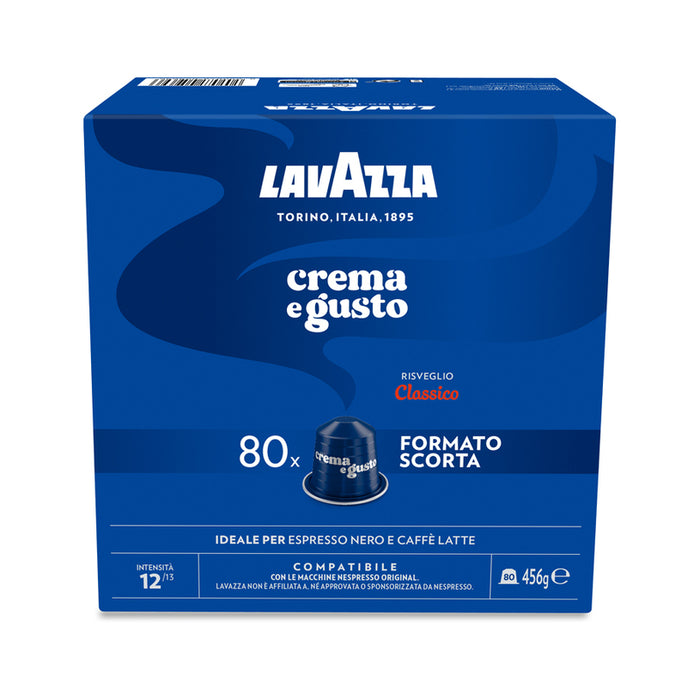 COFFEE CAPSULES NES ALU CREMA E GUSTO 80 COUNTS LAVAZZA