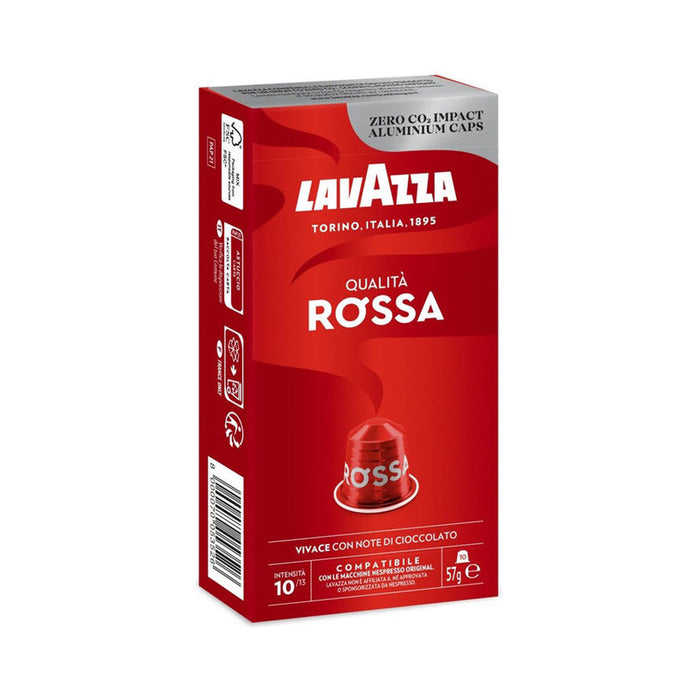 COFFEE CAPSULES LAVAZZA ALU QUALITA ROSSA 10PCS.