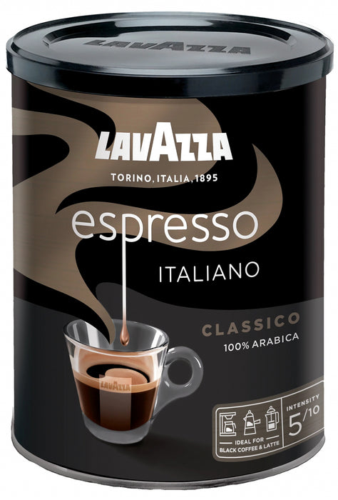 Coffee LAVAZZA CAFFE ESPRESSO, 250g ground metal box