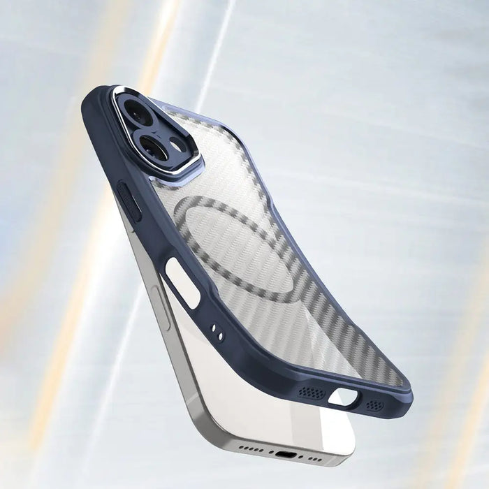 Leading Series MagSafe Silicone Case for iPhone 16 - Blue - Cell phone cases and covers<<<HurtelXML