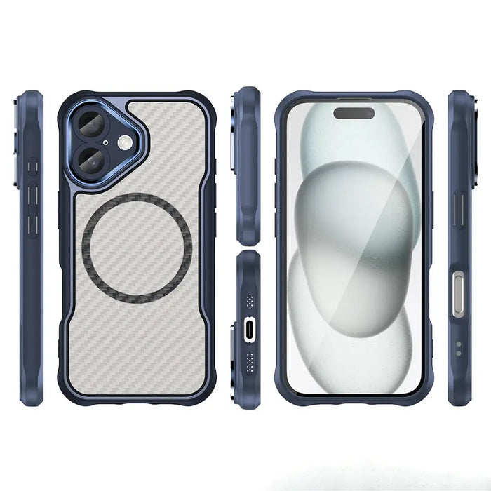 Leading Series MagSafe Silicone Case for iPhone 16 Plus - Blue - Cell phone cases and covers<<<HurtelXML