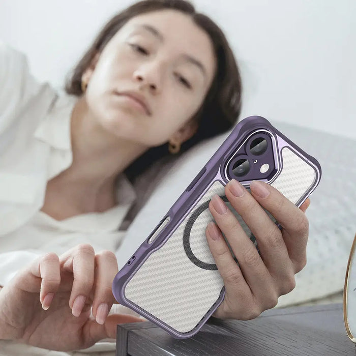 Leading Series MagSafe Silicone Case for iPhone 16 Plus - Purple - Cell phone cases and covers<<<HurtelXML