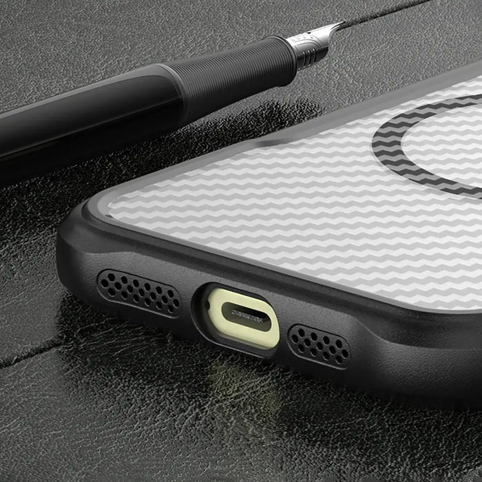 Leading Series MagSafe Silicone Case for iPhone 16 Pro - Black - Cell phone cases and covers<<<HurtelXML