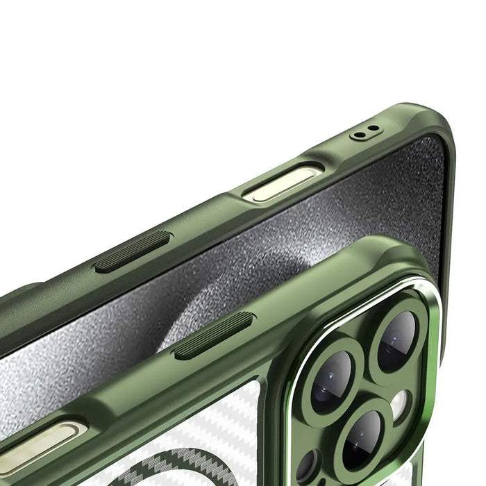 Leading Series MagSafe Silicone Case for iPhone 16 Pro - Green - Cell phone cases and covers<<<HurtelXML