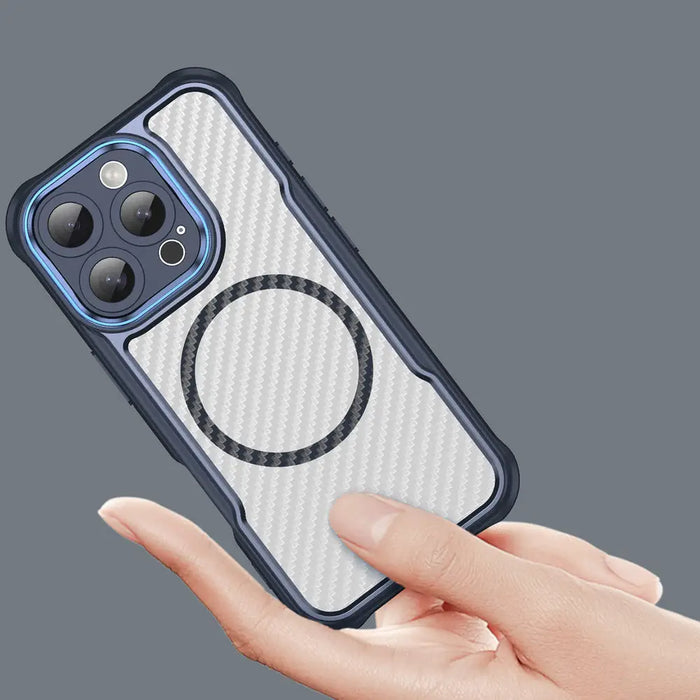 Leading Series MagSafe Silicone Case for iPhone 16 Pro Max - Blue - Cell phone cases and covers<<<HurtelXML