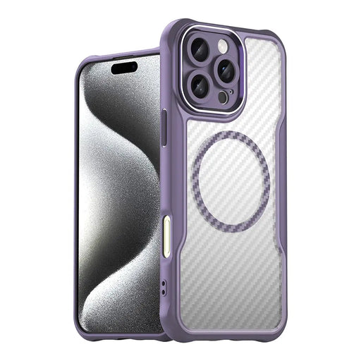 Leading Series MagSafe Silicone Case for iPhone 16 Pro Max - Purple - Cell phone cases and covers<<<HurtelXML