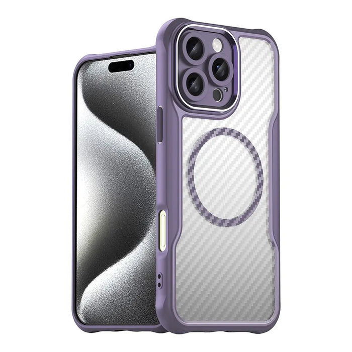 Leading Series MagSafe Silicone Case for iPhone 16 Pro - Purple - Cell phone cases and covers<<<HurtelXML