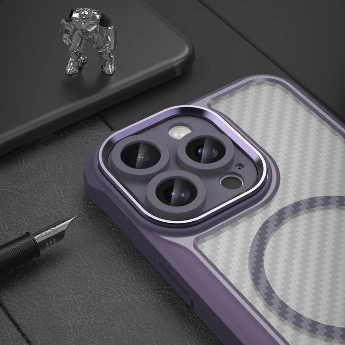 Leading Series MagSafe Silicone Case for iPhone 16 Pro - Purple - Cell phone cases and covers<<<HurtelXML