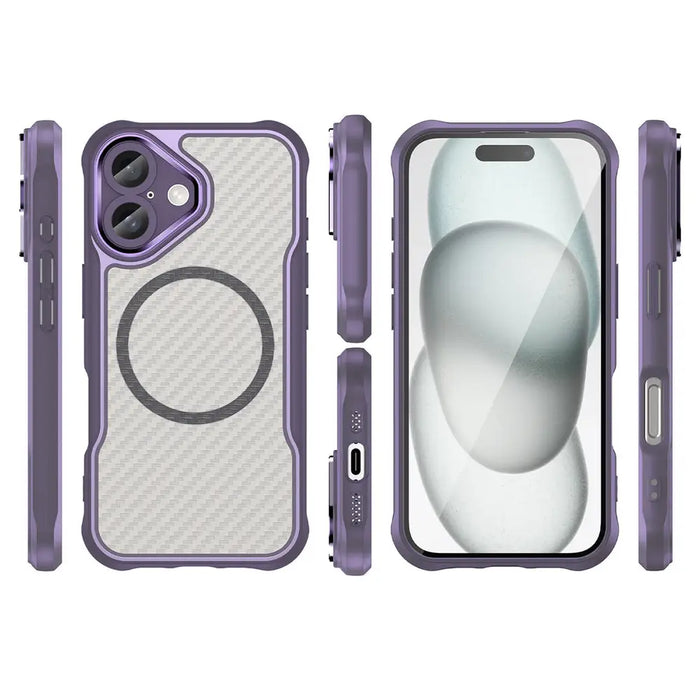 Leading Series MagSafe Silicone Case for iPhone 16 - Purple - Cell phone cases and covers<<<HurtelXML