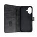 Leather Book Case for iPhone 16 - black - Cell phone cases and covers<<<HurtelXML