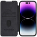 Leather Case with Camera Cover for iPhone 15 Pro Max Nillkin Qin Pro Leather - Black - Cell phone cases